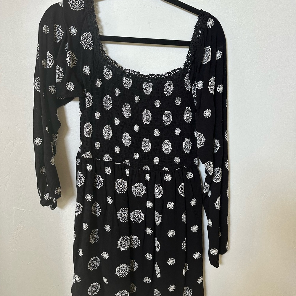 Black & White Patterned Dress From Boot Barn